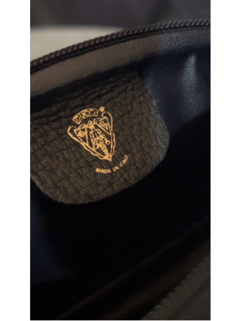 Women's Gucci Cosmetic Bag One Size Beige Navy - Picture 4 of 5